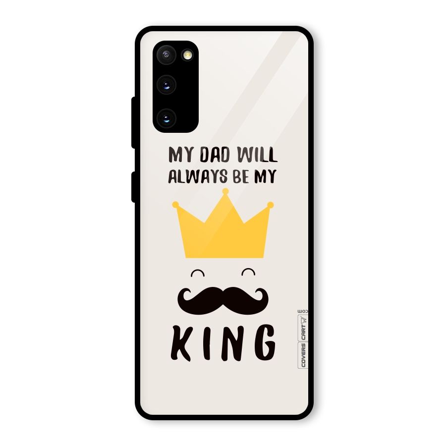 My King Dad Glass Back Case for Galaxy S20 FE 5G