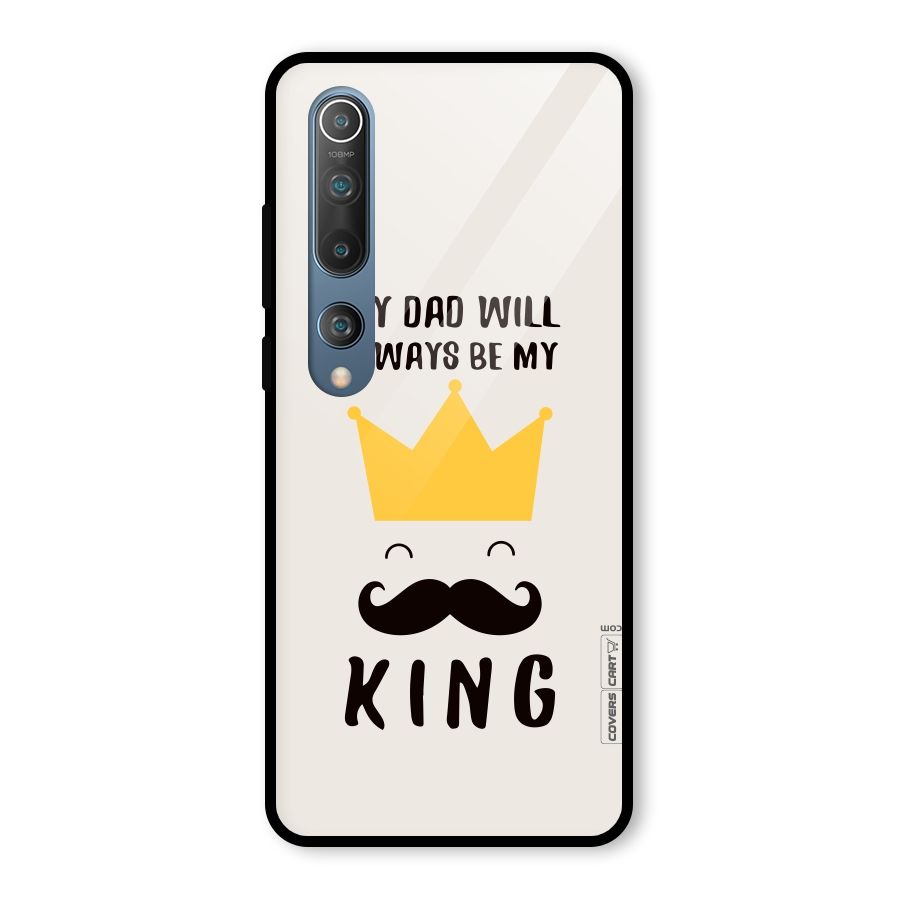 My King Dad Glass Back Case for Mi 10