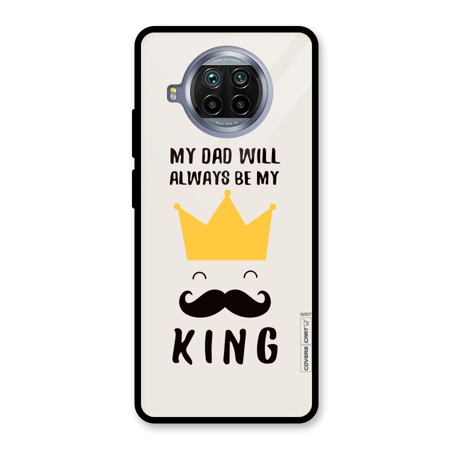 My King Dad Glass Back Case for Mi 10i