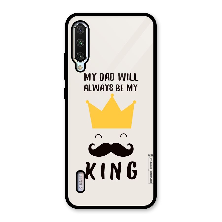 My King Dad Glass Back Case for Mi A3