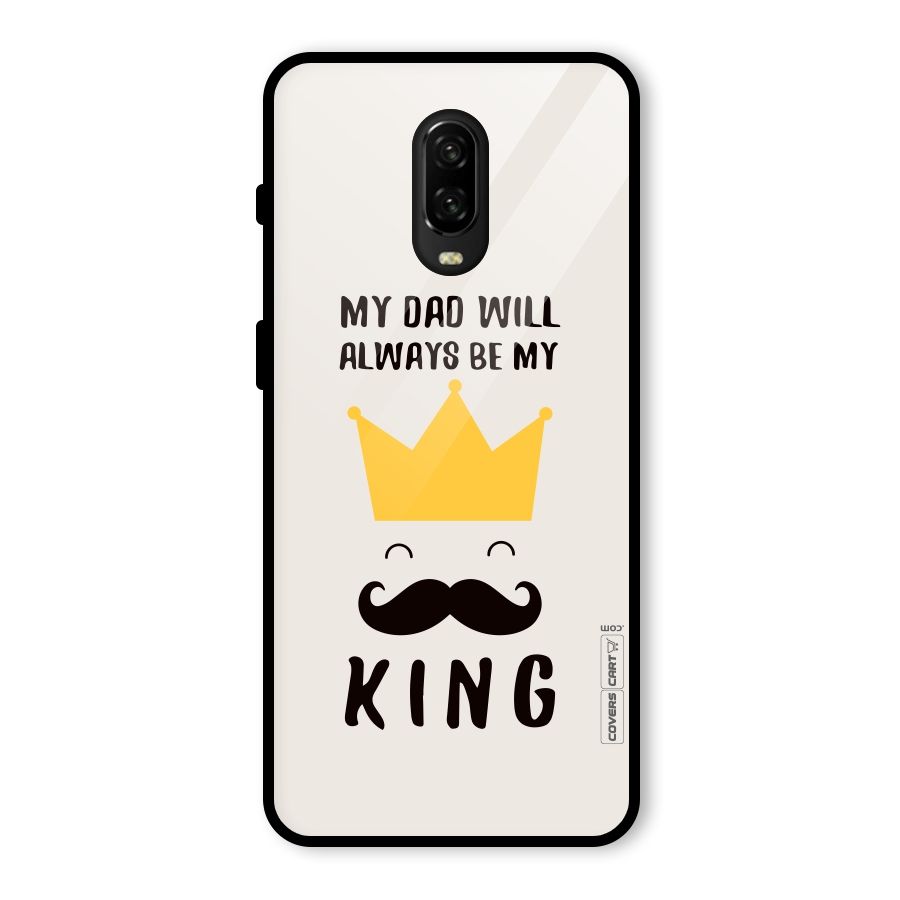 My King Dad Glass Back Case for OnePlus 6T