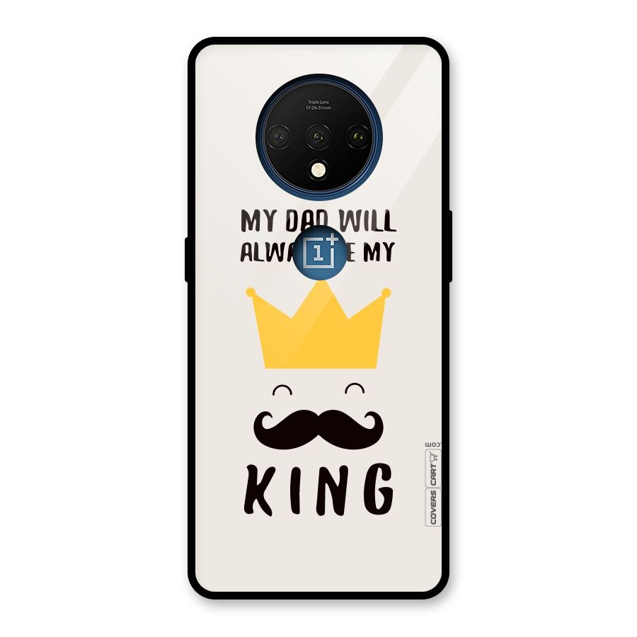 My King Dad Glass Back Case for OnePlus 7T