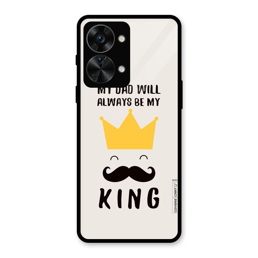 My King Dad Glass Back Case for OnePlus Nord 2T