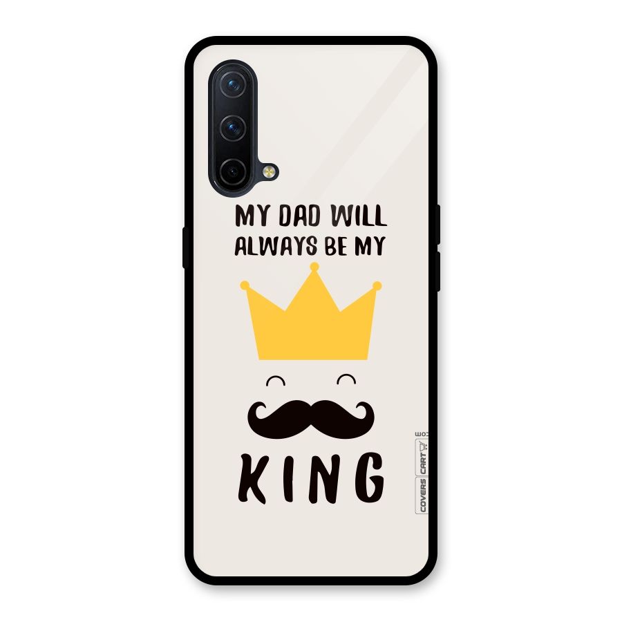 My King Dad Glass Back Case for OnePlus Nord CE 5G