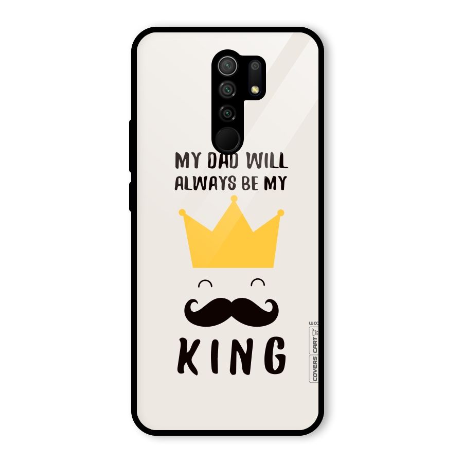 My King Dad Glass Back Case for Poco M2