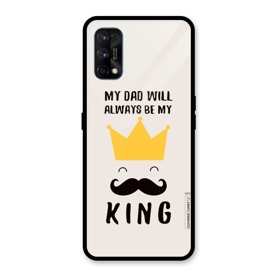 My King Dad Glass Back Case for Realme 7 Pro