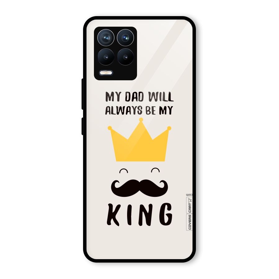 My King Dad Glass Back Case for Realme 8 Pro