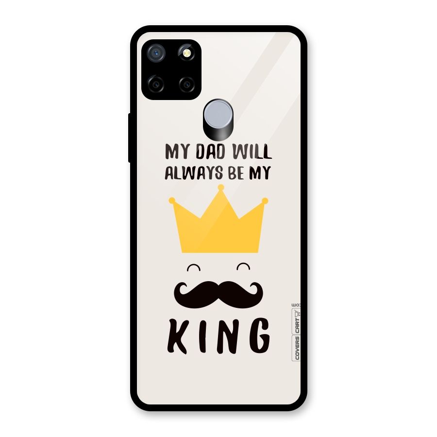 My King Dad Glass Back Case for Realme C12
