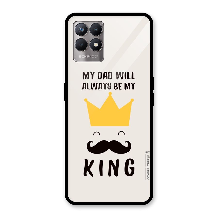 My King Dad Glass Back Case for Realme Narzo 50
