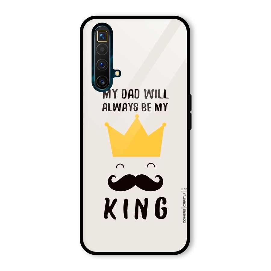 My King Dad Glass Back Case for Realme X3 SuperZoom