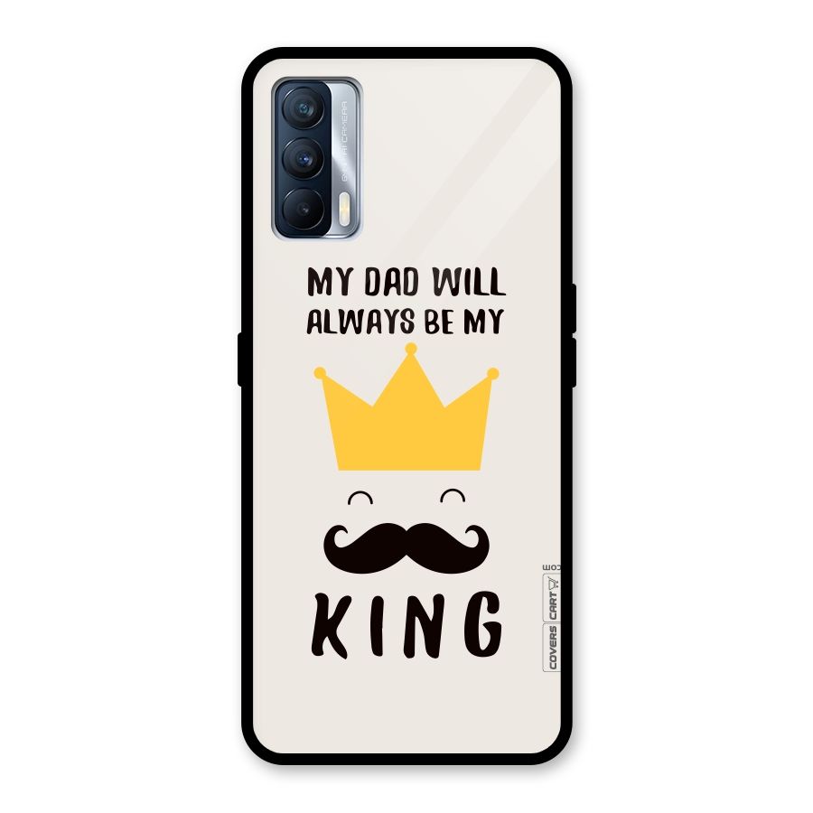 My King Dad Glass Back Case for Realme X7