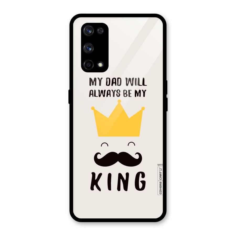 My King Dad Glass Back Case for Realme X7 Pro