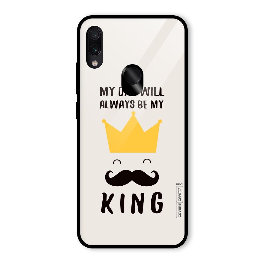 My King Dad Glass Back Case for Redmi Note 7 Pro