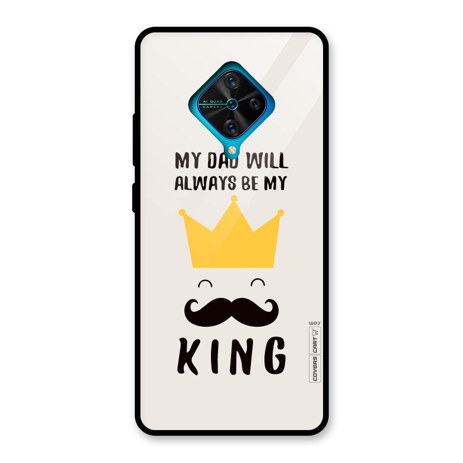 My King Dad Glass Back Case for Vivo S1 Pro