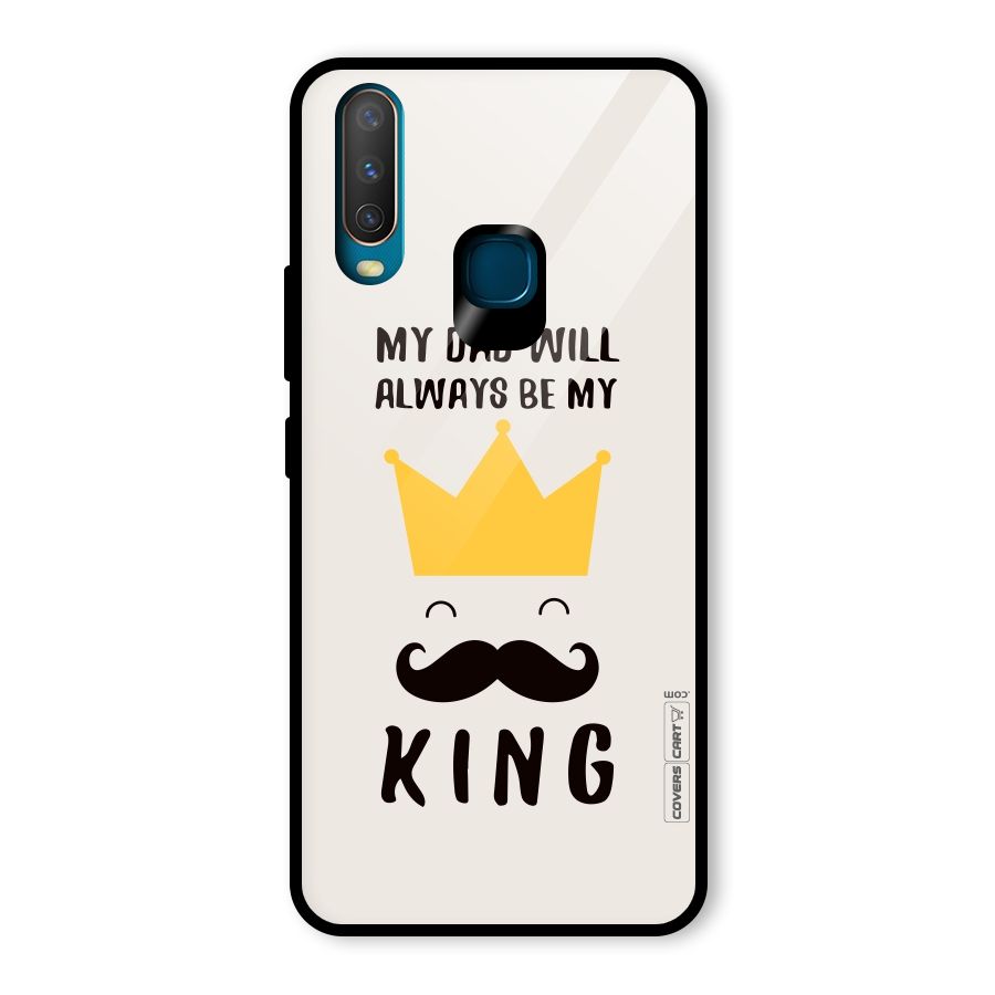 My King Dad Glass Back Case for Vivo U10