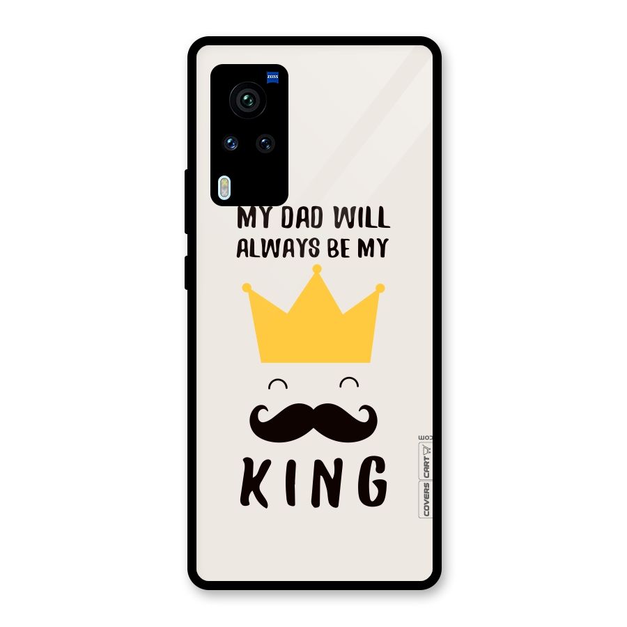 My King Dad Glass Back Case for Vivo X60 Pro