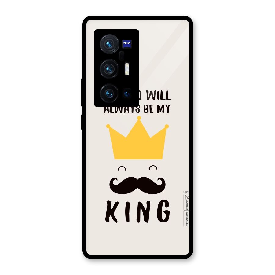 My King Dad Glass Back Case for Vivo X70 Pro Plus