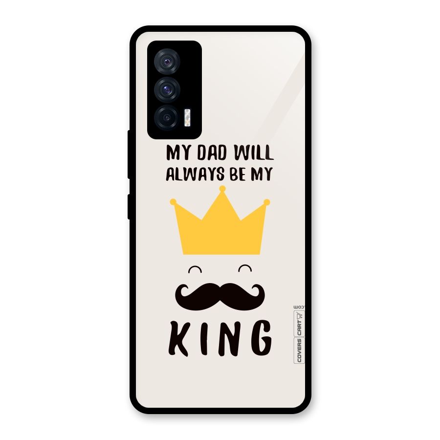 My King Dad Glass Back Case for Vivo iQOO 7 5G