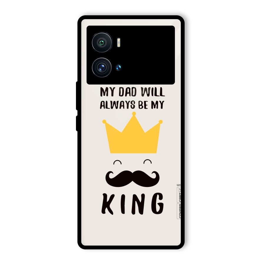 My King Dad Glass Back Case for Vivo iQOO 9 Pro