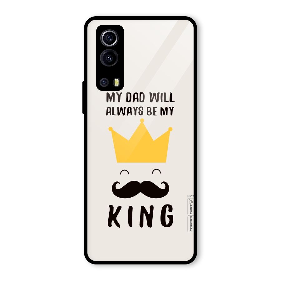 My King Dad Glass Back Case for Vivo iQOO Z3
