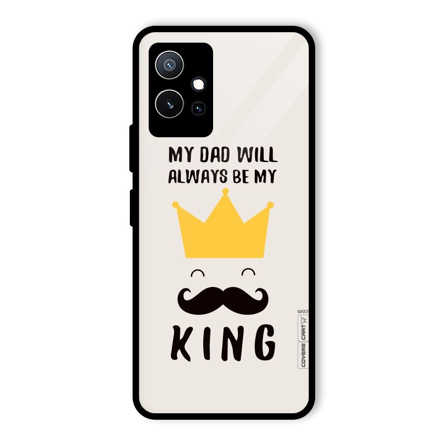 My King Dad Glass Back Case for Vivo iQOO Z6