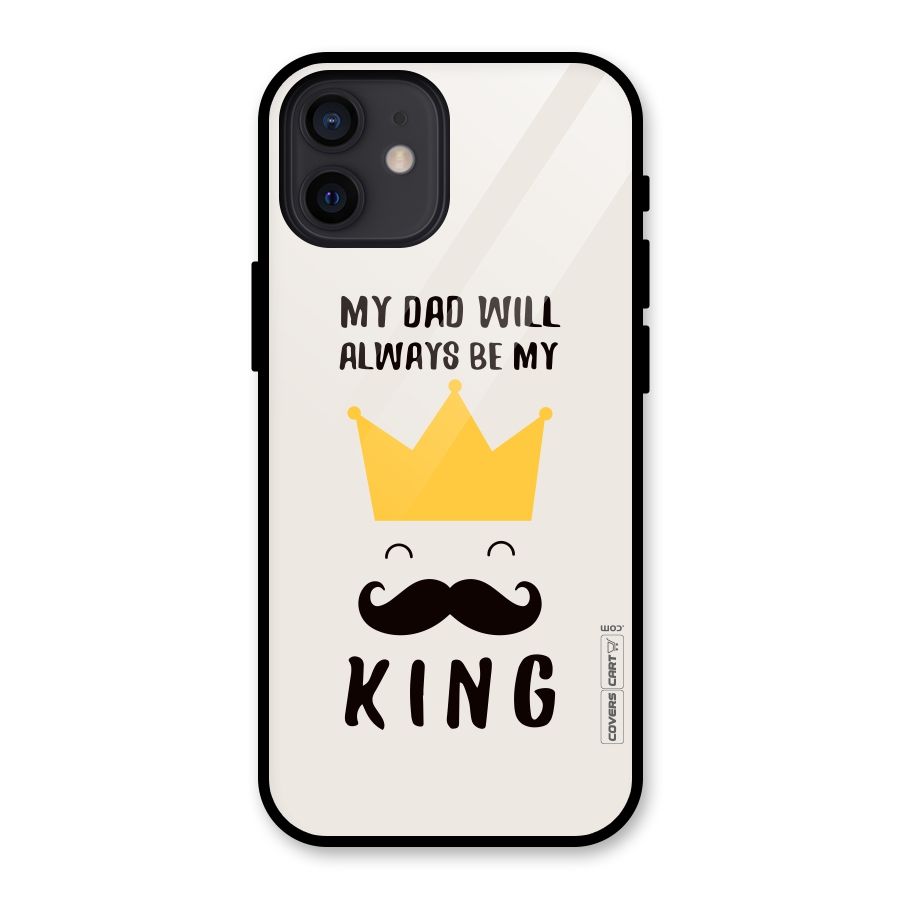 My King Dad Glass Back Case for iPhone 12