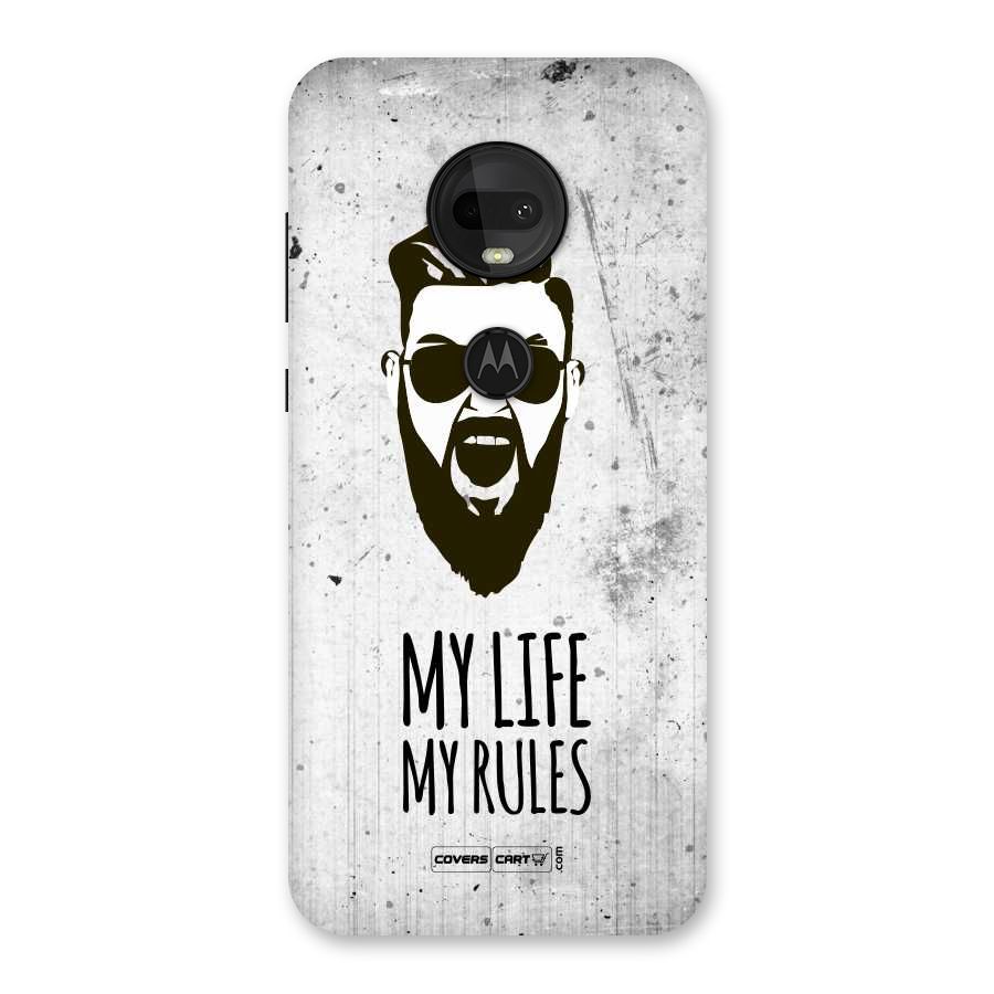 My Life My Rules Back Case for Moto G7