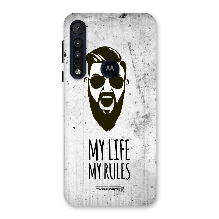 My Life My Rules Back Case for Motorola One Macro