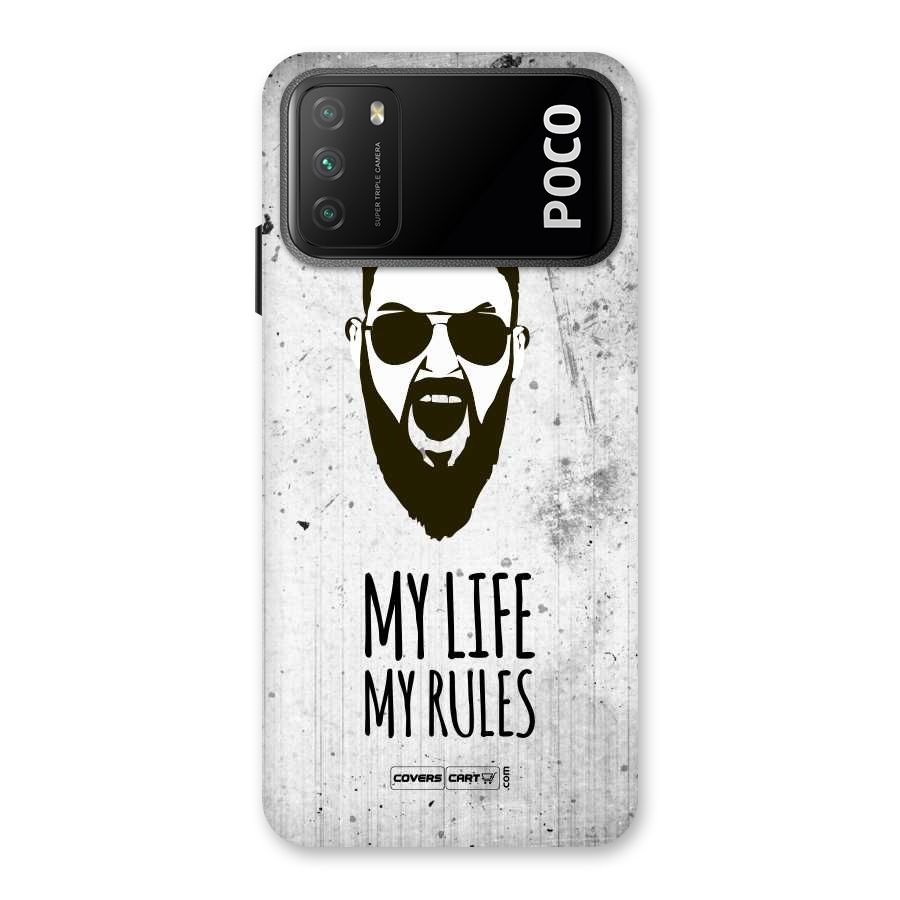 My Life My Rules Back Case for Poco M3
