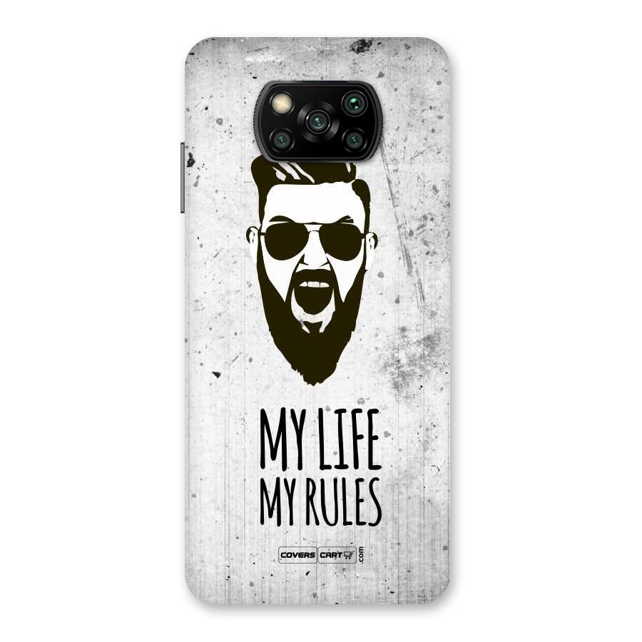My Life My Rules Back Case for Poco X3