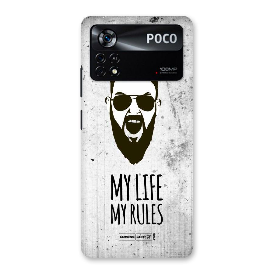 My Life My Rules Back Case for Poco X4 Pro 5G