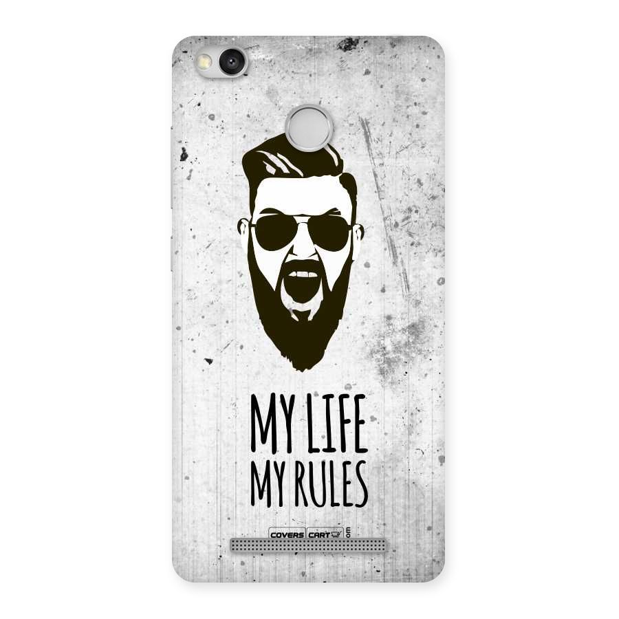 My Life My Rules Back Case for Redmi 3S Prime