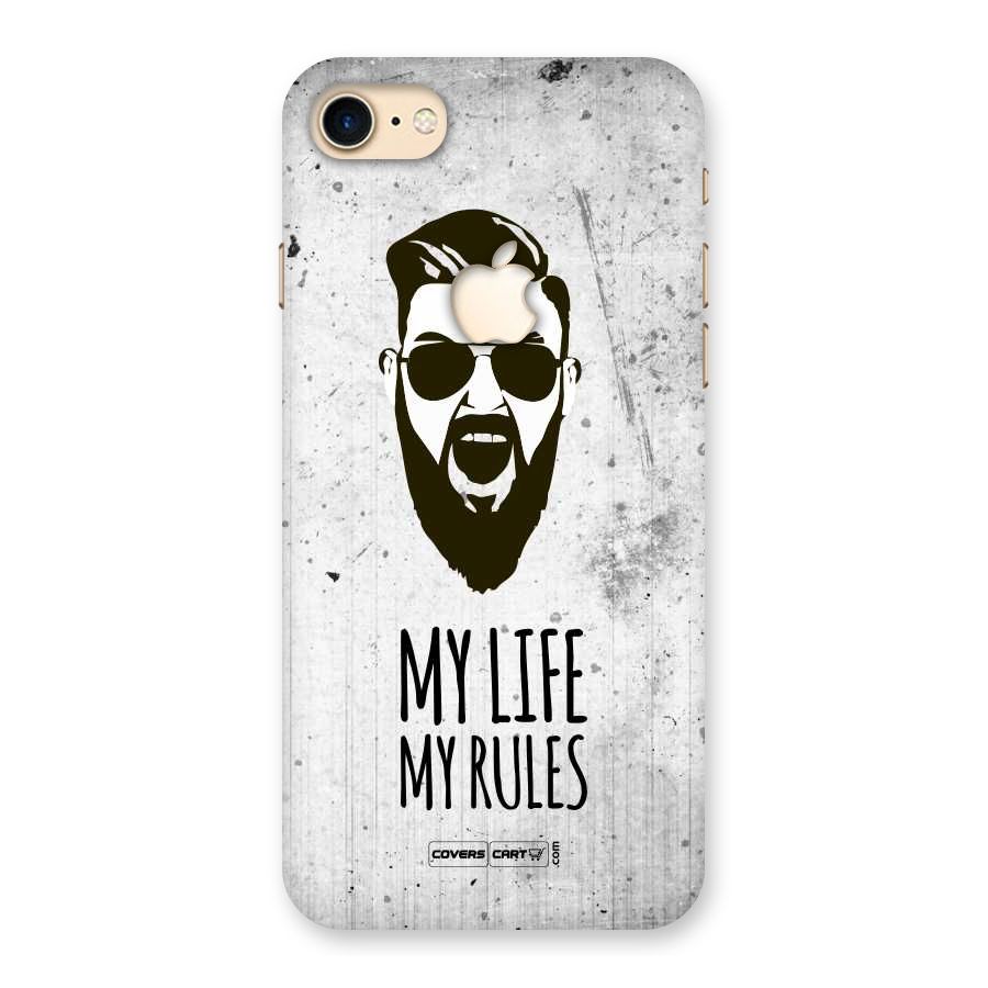 My Life My Rules Back Case for iPhone 7 Apple Cut