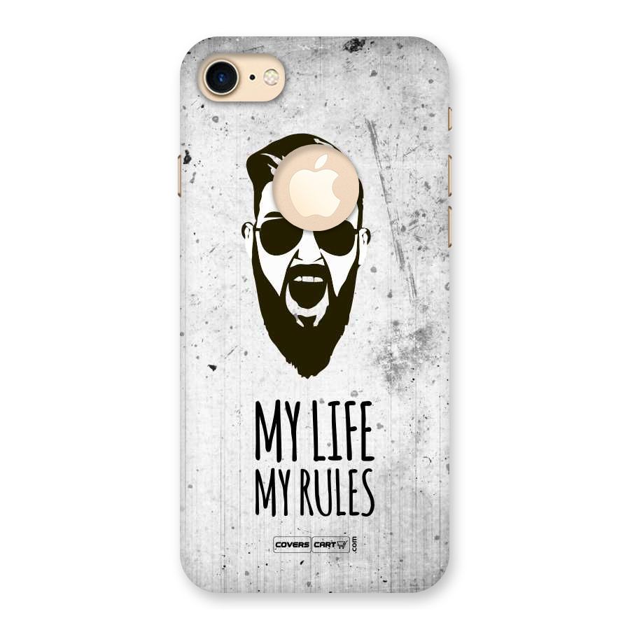 My Life My Rules Back Case for iPhone 7 Logo Cut