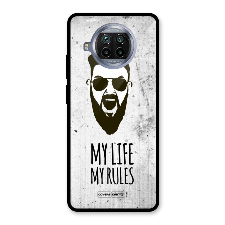 My Life My Rules Glass Back Case for Mi 10i