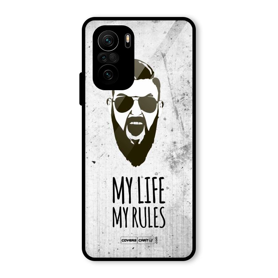 My Life My Rules Glass Back Case for Mi 11X Pro