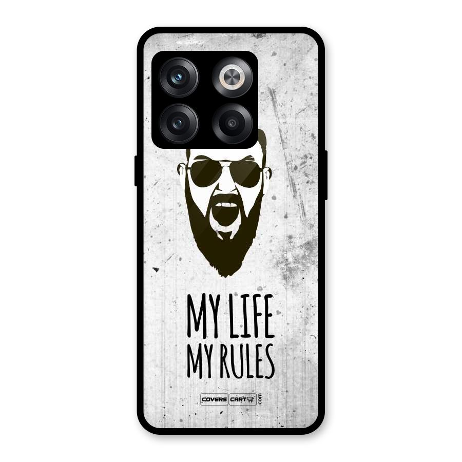 My Life My Rules Glass Back Case for OnePlus 10T