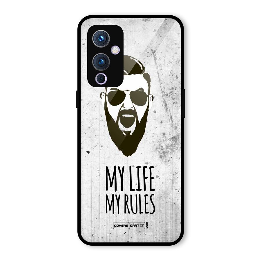 My Life My Rules Glass Back Case for OnePlus 9
