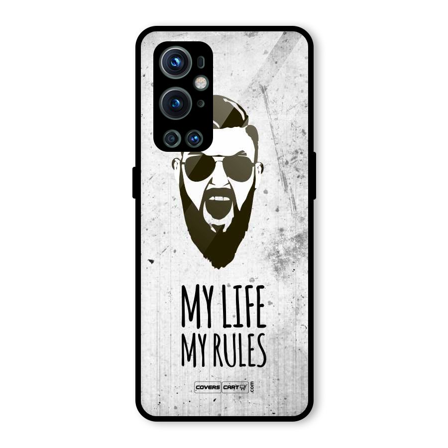 My Life My Rules Glass Back Case for OnePlus 9 Pro