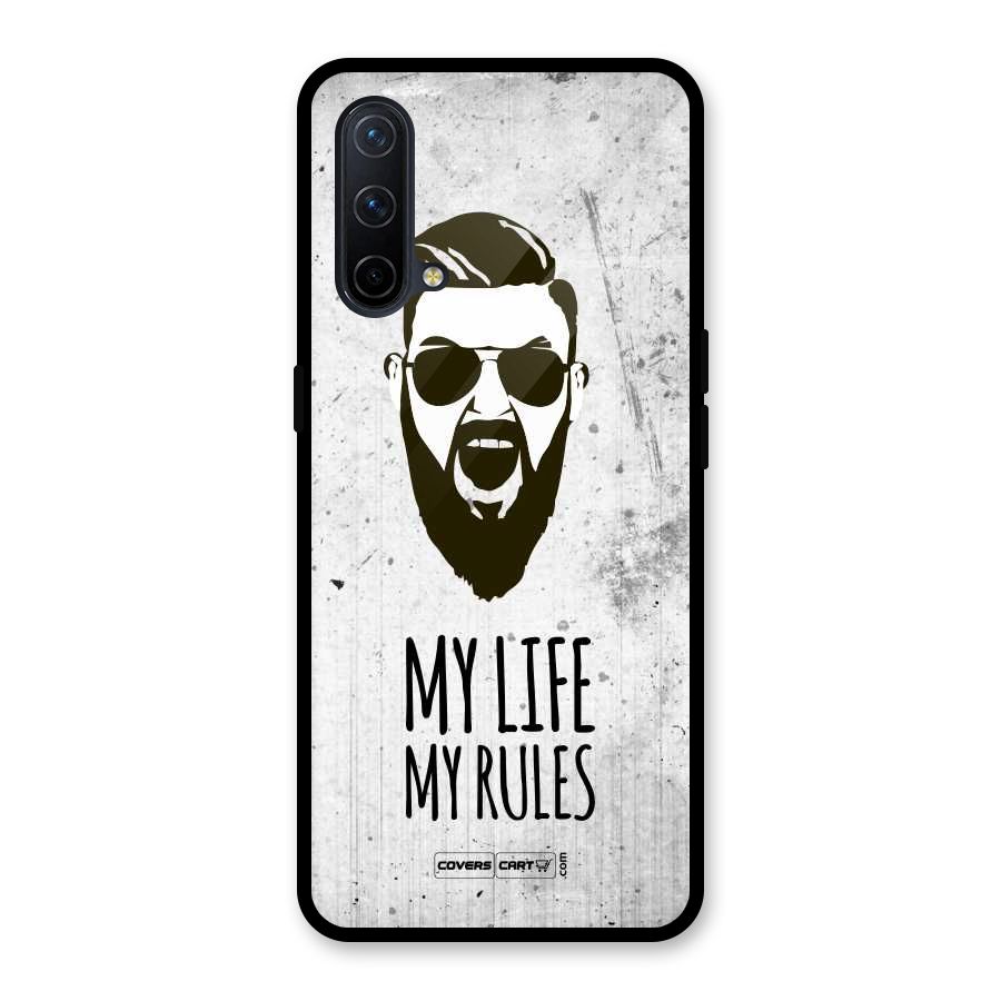 My Life My Rules Glass Back Case for OnePlus Nord CE 5G