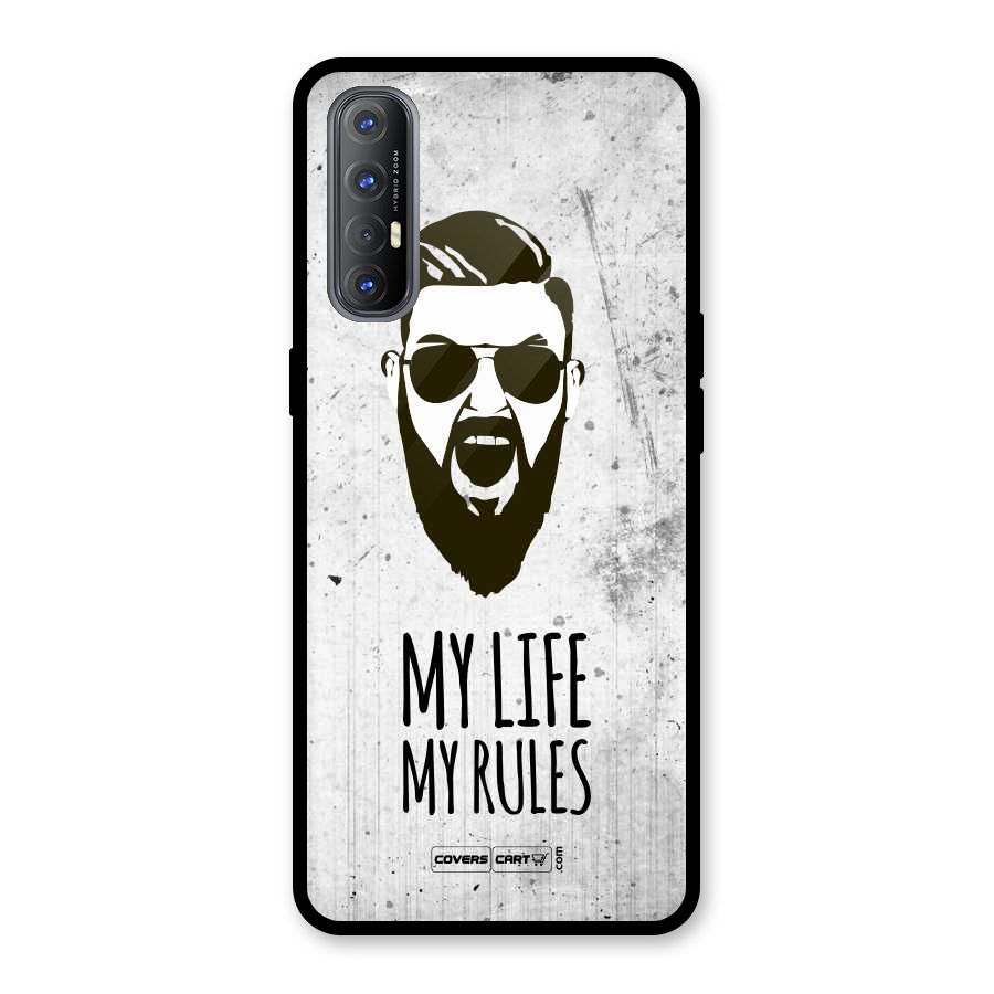 My Life My Rules Glass Back Case for Oppo Reno3 Pro