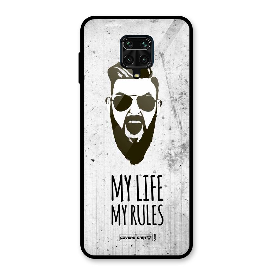 My Life My Rules Glass Back Case for Poco M2 Pro