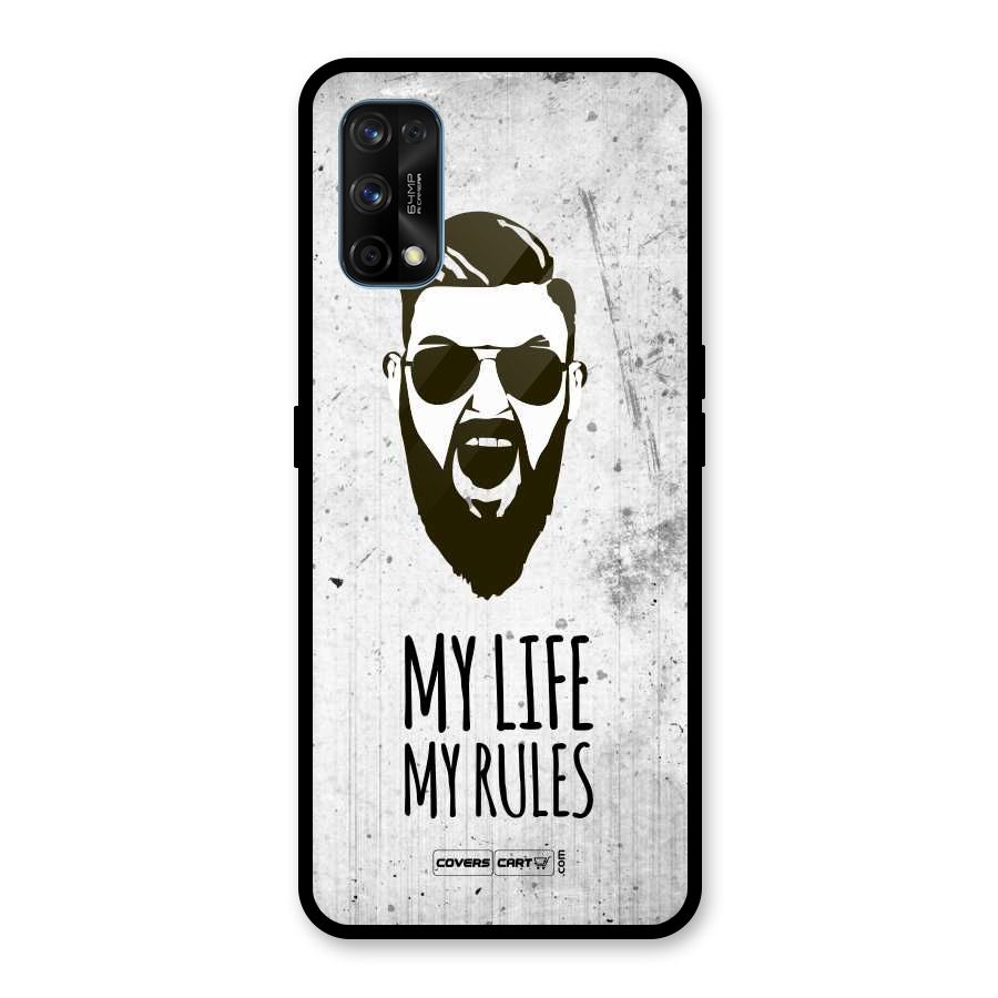 My Life My Rules Glass Back Case for Realme 7 Pro