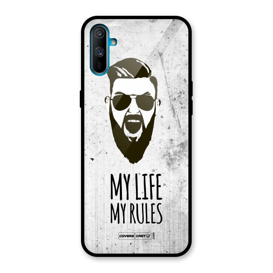 My Life My Rules Glass Back Case for Realme C3
