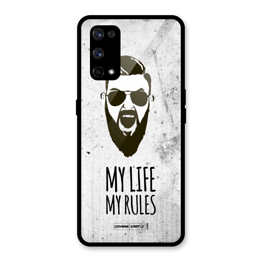 My Life My Rules Glass Back Case for Realme X7 Pro