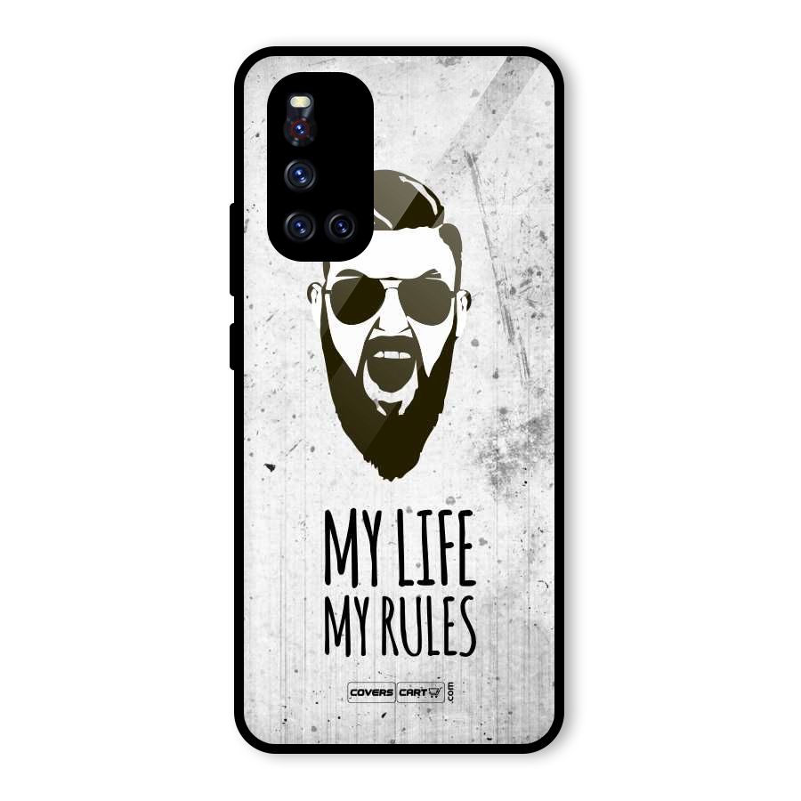 My Life My Rules Glass Back Case for Vivo V19