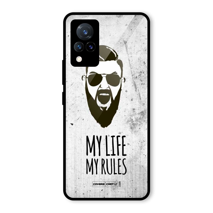 My Life My Rules Glass Back Case for Vivo V21 5G