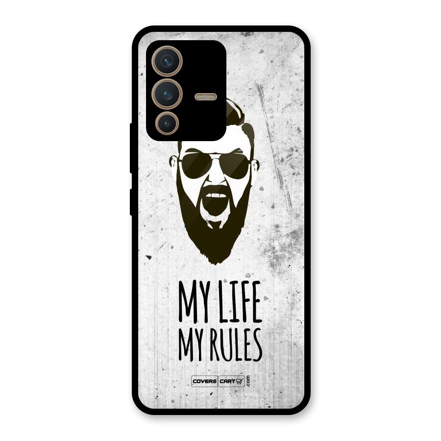 My Life My Rules Glass Back Case for Vivo V23 5G