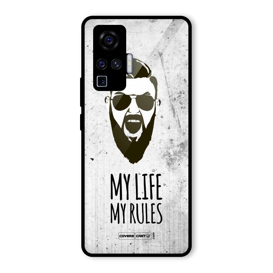 My Life My Rules Glass Back Case for Vivo X50 Pro