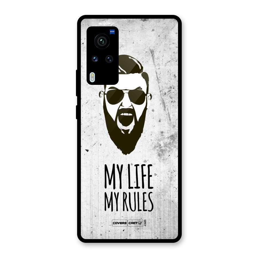 My Life My Rules Glass Back Case for Vivo X60 Pro
